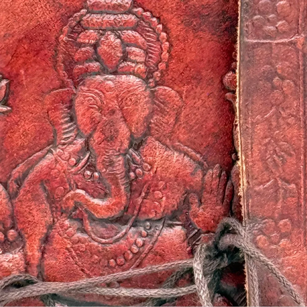 Embossed Leather Ganesh Journal